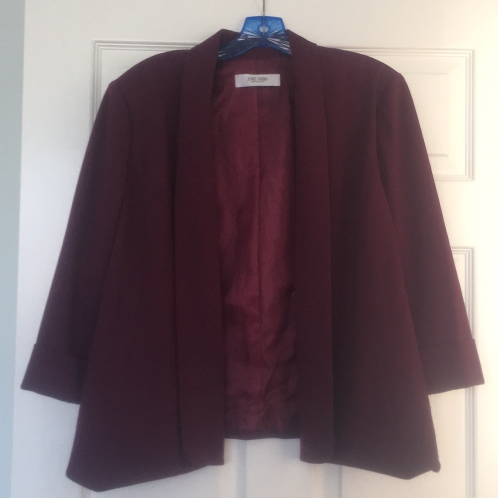 Jones Studio Separates - Burgundy Blazer